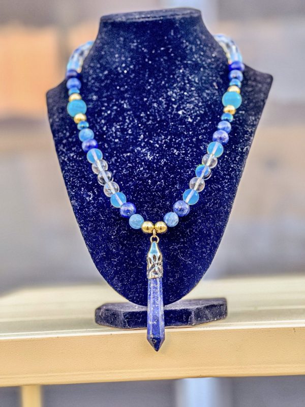 The Blue Aura Lapis Lazuli Pendant Necklace - California Shop Small