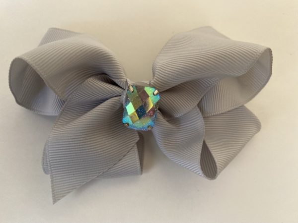 Product Image and Link for 3-Piece Pearlescent Big Jewel 4″ Assorted Color Bows