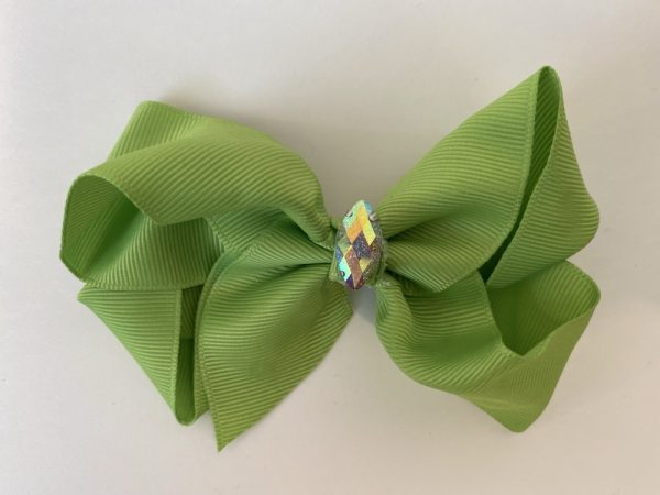 Product Image and Link for 3-Piece Pearlescent Big Jewel 4″ Assorted Color Bows