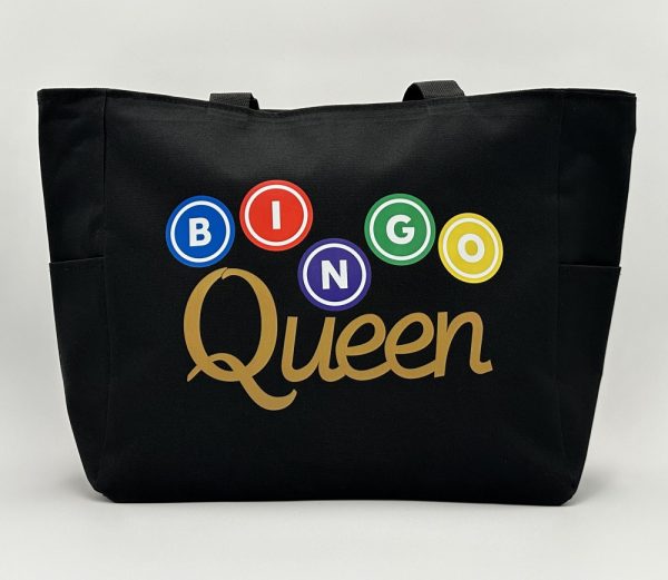 Product Image and Link for One-of-a-kind Essential Tote Bag BINGO Queen