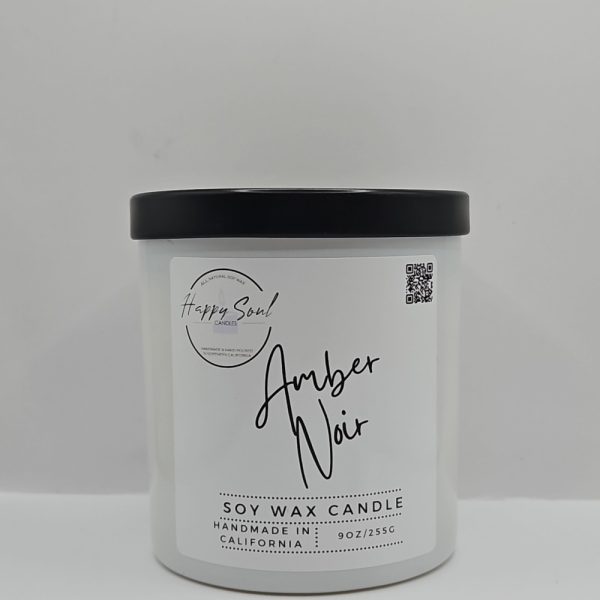 Product Image and Link for Amber Noir 9 oz Soy Candle