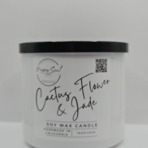 Product Image and Link for Cactus Flower and Jade 3-Wick Soy Candle (16oz)