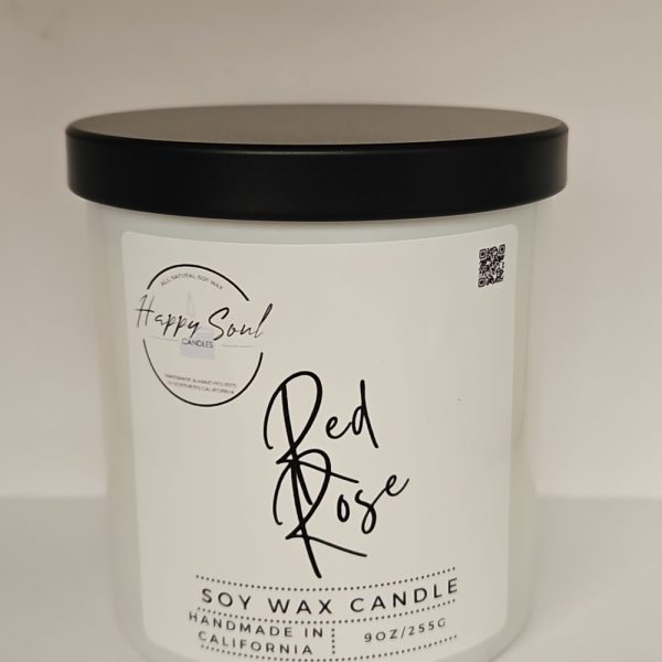 Product Image and Link for Red Rose 9 oz Soy Candle