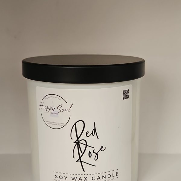 Product Image and Link for Red Rose 9 oz Soy Candle