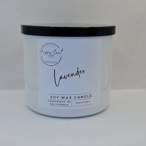 Product Image and Link for Lavender 3-Wick Soy Candle (16oz)