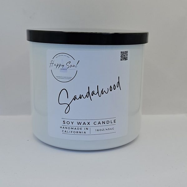 Product Image and Link for Sandalwood 3-Wick Soy Candle (16oz)