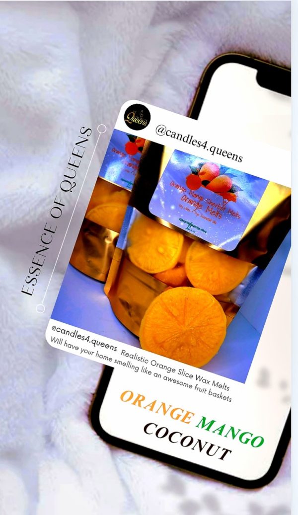 Product Image and Link for MANGO Orange COCONUT Realistic Wax Melts