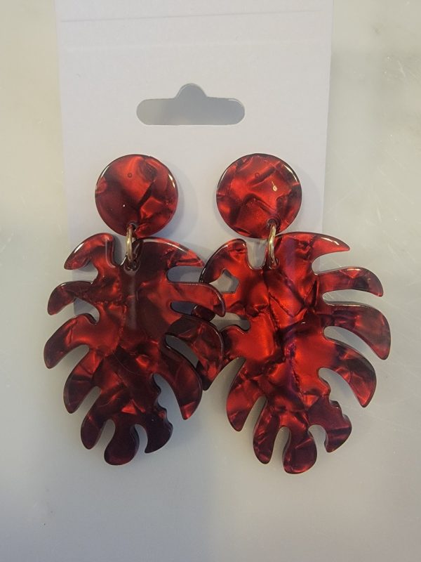 Product Image and Link for Resin leaf earings