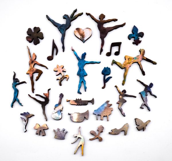 Product Image and Link for Blue Dancers By Edgar Degas (180 Piece Wooden Jigsaw Puzzle)