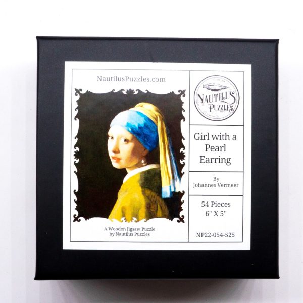 Product Image and Link for Girl With A Pearl Earring (54 Piece Mini Wooden Jigsaw Puzzle)