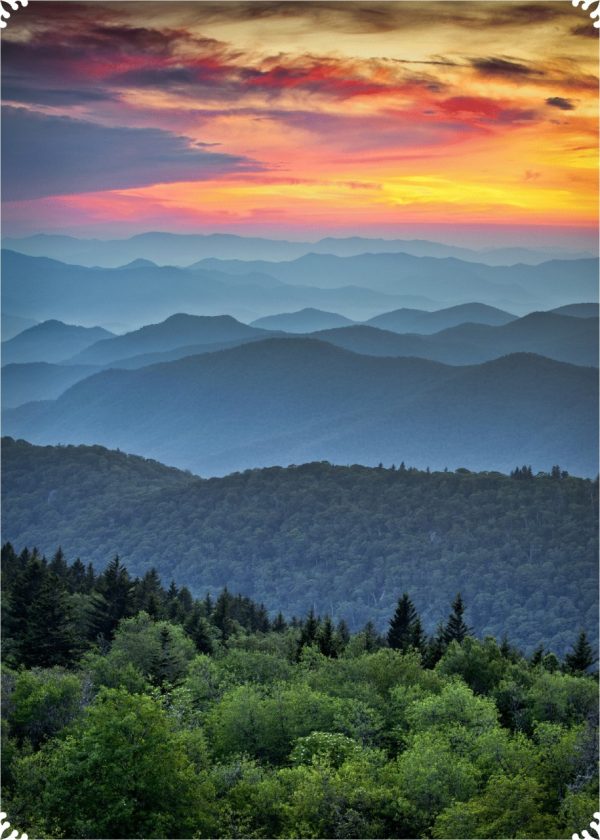 Product Image and Link for Blue Ridge Sunset – 200 Piece Wooden Jigsaw Puzzle