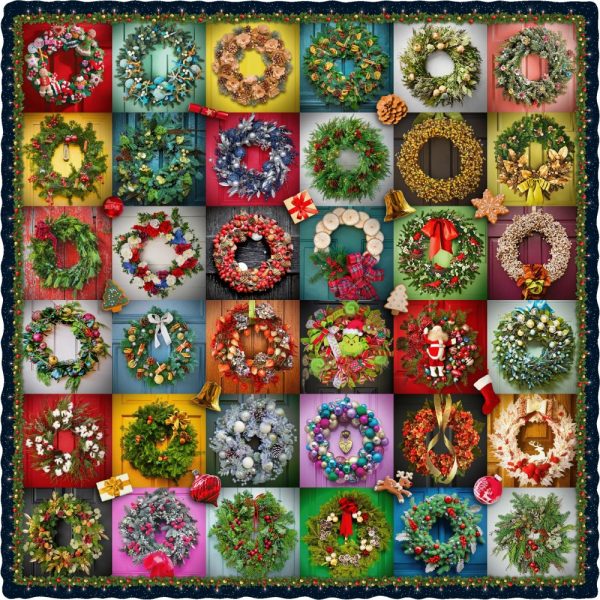 Product Image and Link for Christmas Wreaths (500 Pieces) Christmas Wooden Jigsaw Puzzle