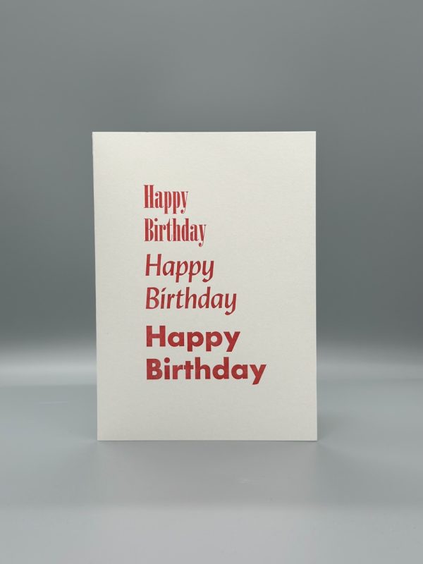 Product Image and Link for Letterpress Happy Birthday Card (5″ x 7″)