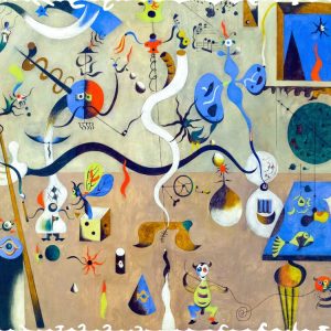 Product Image and Link for Harlequin’s Carnival By Joan Miró (279 Piece Wooden Jigsaw Puzzle)