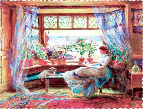 Product Image and Link for The Reading Window (474 Pieces) Wooden Jigsaw Puzzle
