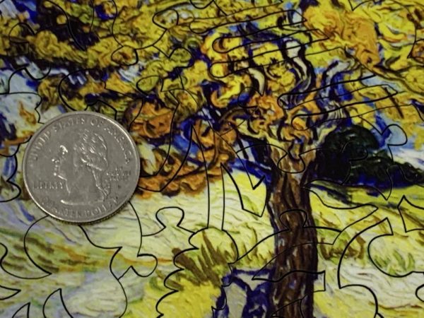 Product Image and Link for The Mulberry Tree By Vincent Van Gogh (50 Piece Mini Wooden Jigsaw Puzzle)