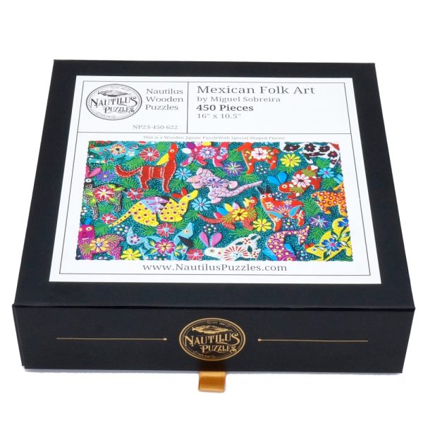 Product Image and Link for Mexican Folk Art (450 Piece Wooden Jigsaw Puzzle)