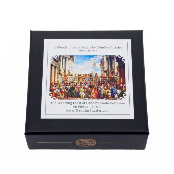 Product Image and Link for The Wedding Feast At Cana By Paolo Veronese (60 Piece Mini Wooden Jigsaw Puzzle)