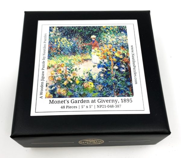 Product Image and Link for Monet’s Garden At Giverny, 1895 (48 Piece Mini Wooden Jigsaw Puzzle)