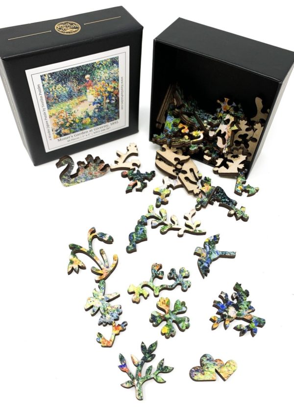 Product Image and Link for Monet’s Garden At Giverny, 1895 (48 Piece Mini Wooden Jigsaw Puzzle)
