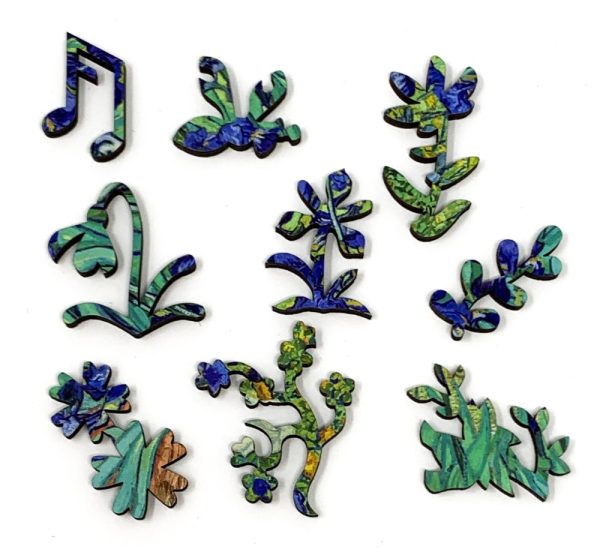 Product Image and Link for Irises By Vincent Van Gogh (50 Piece Mini Wooden Jigsaw Puzzle)