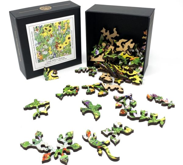 Product Image and Link for Look Who’s Hiding (50 Piece Mini Wooden Jigsaw Puzzle)