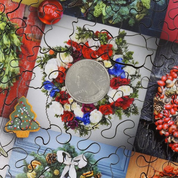 Product Image and Link for Christmas Wreaths (500 Pieces) Christmas Wooden Jigsaw Puzzle