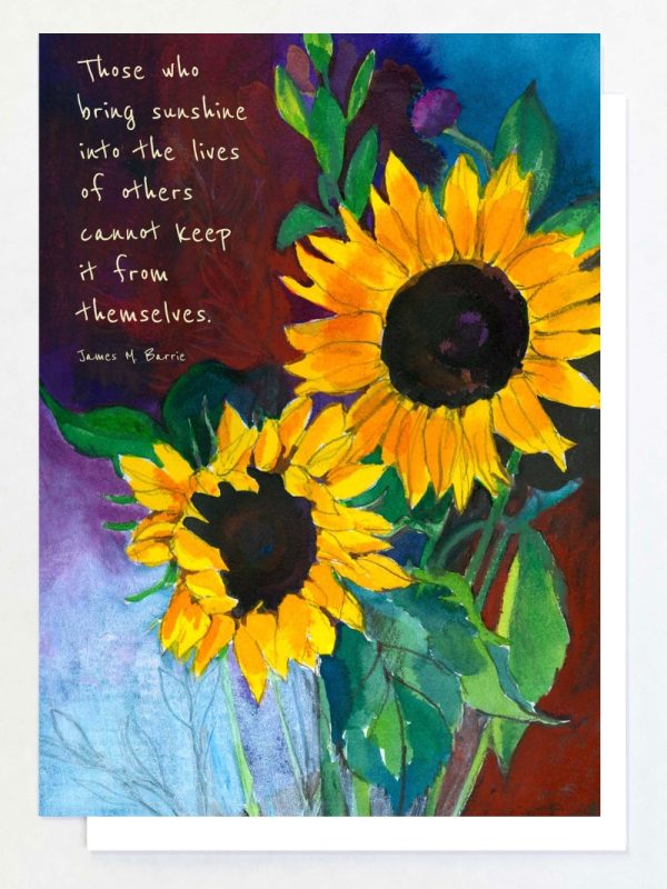 Product Image and Link for Sunflowers Greeting Card