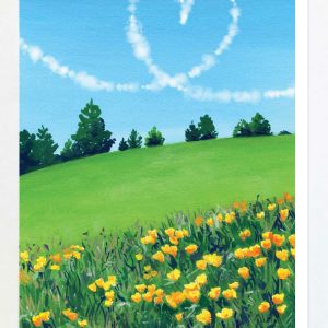 Product Image and Link for Sky Heart Greeting Card