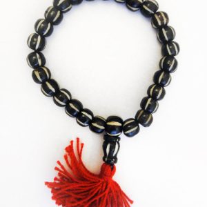 Product Image and Link for Carved Bone Dark Striped Bracelet