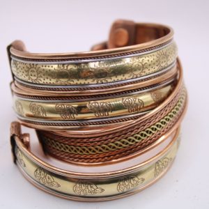 Product Image and Link for Tri-Metal Magnet Bracelet Cuff – Wide