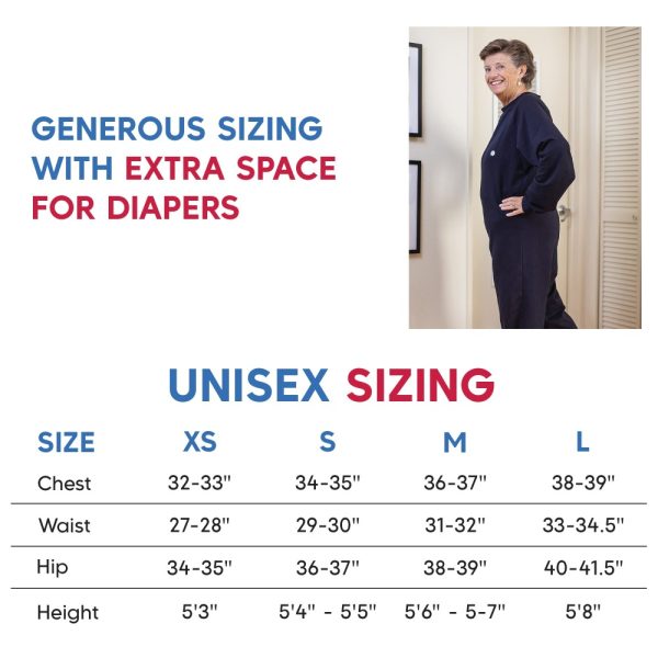 Product Image and Link for Anti-Strip Back-zip Jumpsuit – Adaptive Alzheimer’s and Dementia Clothing