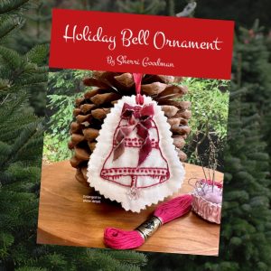 Product Image and Link for Holiday Bell DIY Embroidery Ornament