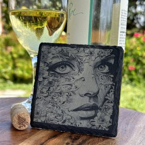 Product Image and Link for A Fresh Face – Slate Coasters set of 4