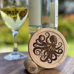 Product Image and Link for Coaster – Wood – Octopus Engraved