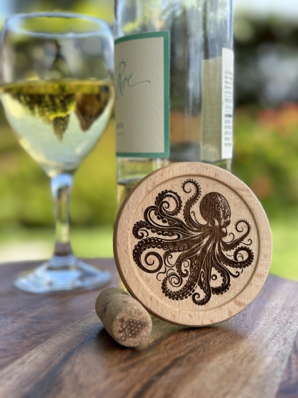 Product Image and Link for Coaster – Wood – Octopus Engraved