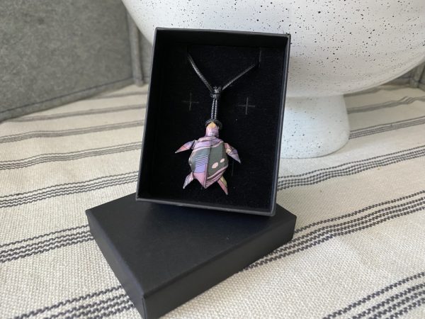 Product Image and Link for Book Page Turtle Necklace