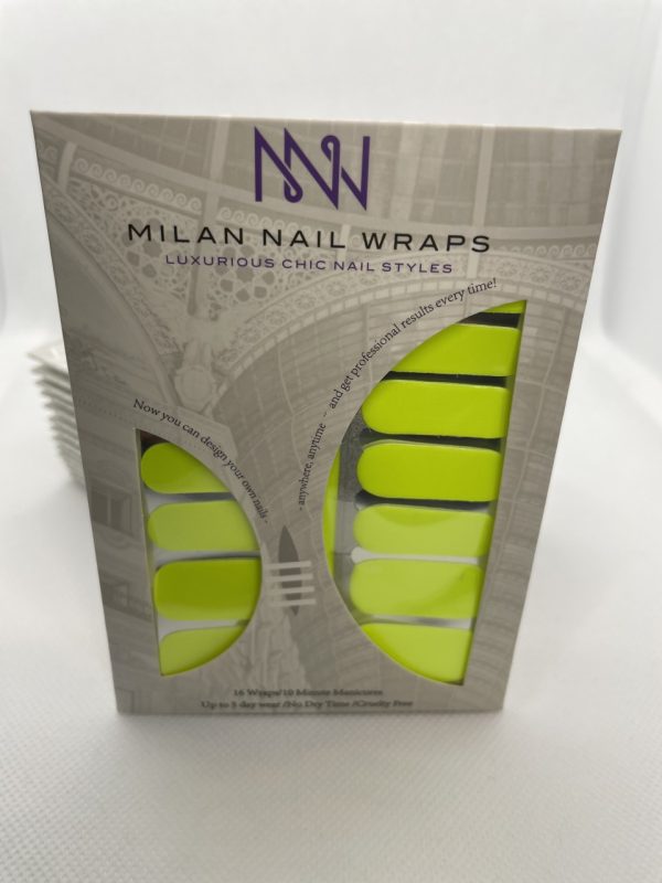 Product Image and Link for Milan Nail Wraps – Neon