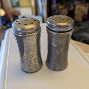 Product Image and Link for Vintage Pewter Salt and Pepper Shakers