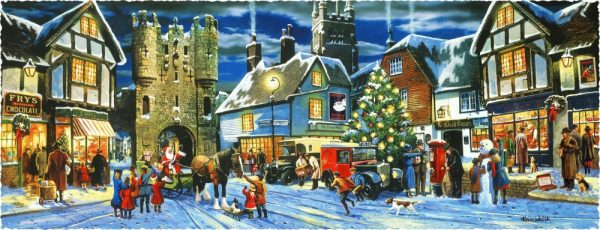Product Image and Link for Victorian Christmas Village (608 Piece Wooden Christmas Jigsaw Puzzle)