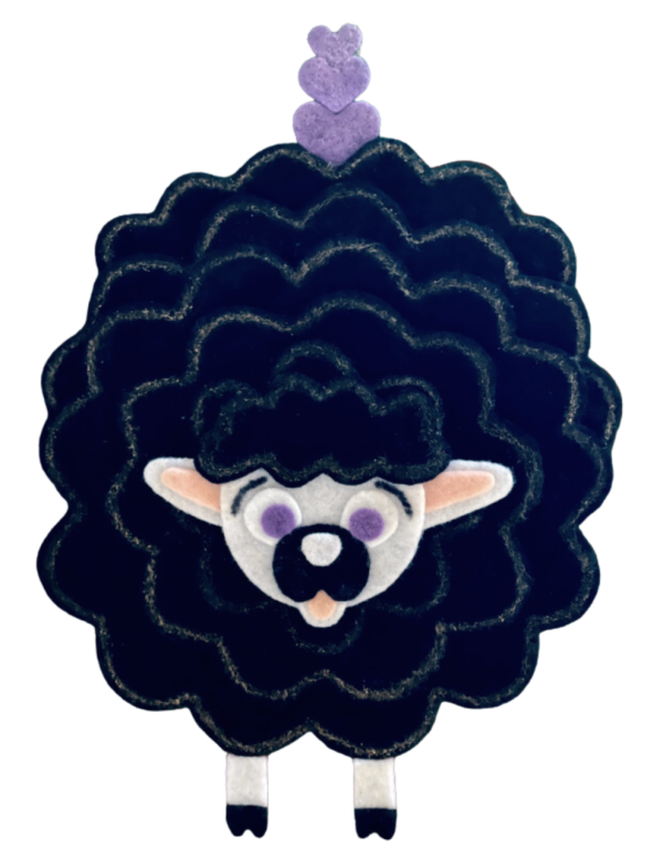 Product Image and Link for Lamb Digital Download, DIY Felt Pattern Craft. PNG File