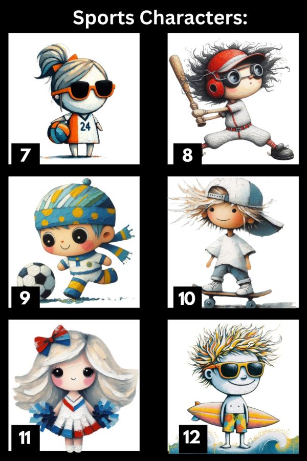 Product Image and Link for MuttPaint’s Artistic All-Star Kidletes T-Shirts – Choose Your Sport!