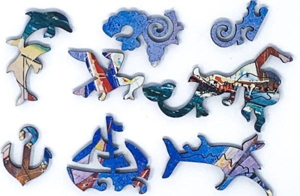 Product Image and Link for Sails On The Open Sea (53 Piece Mini Wooden Jigsaw Puzzle)