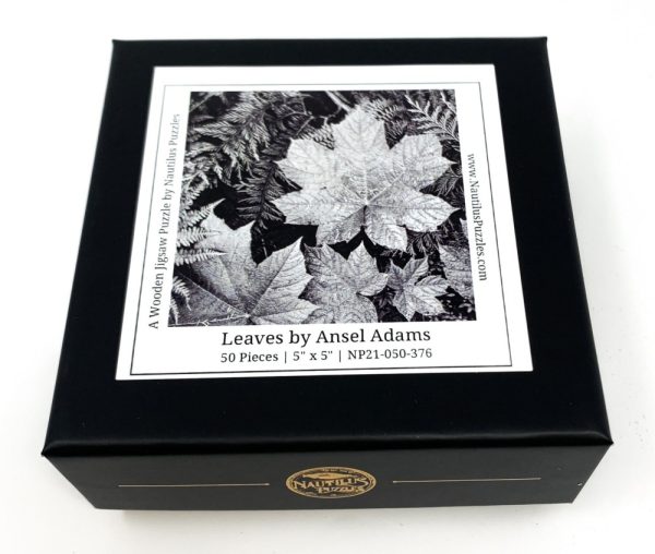 Product Image and Link for Leaves By Ansel Adams (50 Piece Mini Wooden Jigsaw Puzzle)