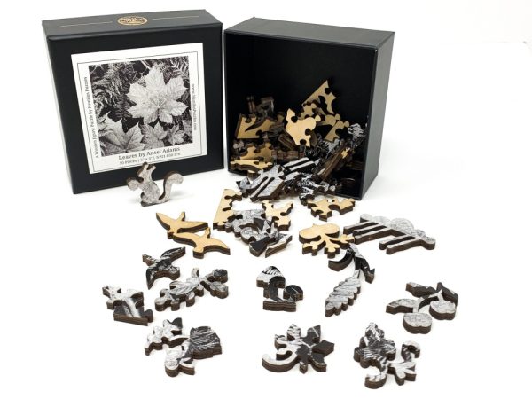 Product Image and Link for Leaves By Ansel Adams (50 Piece Mini Wooden Jigsaw Puzzle)