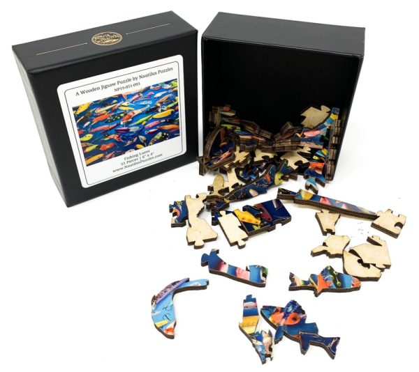 Product Image and Link for Fishing Lures (51 Piece Mini Wooden Jigsaw Puzzle)