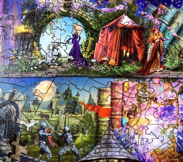 Product Image and Link for Once Upon A Fairytale (428 Piece Wooden Jigsaw Puzzle)