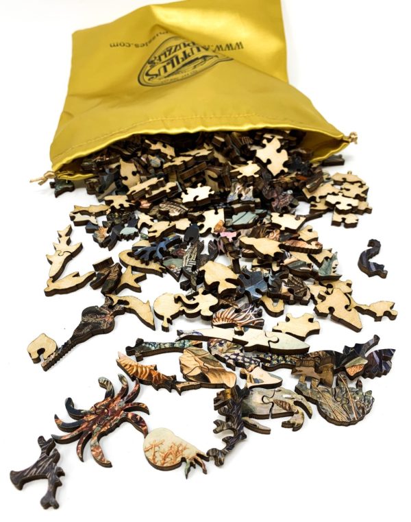 Product Image and Link for Ocean Life By James M. Sommerville (475 Piece Ocean Wooden Jigsaw Puzzle)