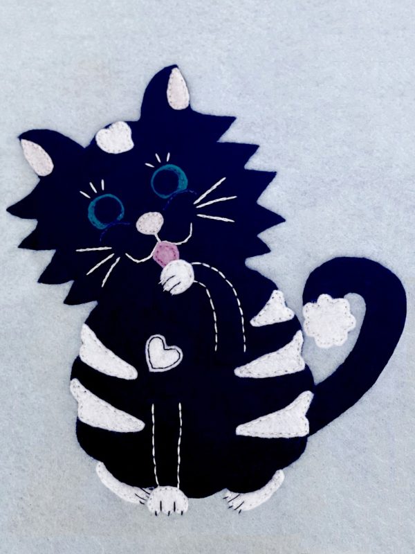 Product Image and Link for Kitten – Black and White, Tuxedo Cat, Felt Animal Pattern Craft