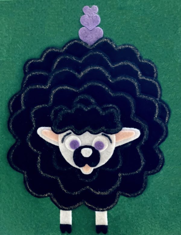 Product Image and Link for Lamb, Black and White Felt, DIY, Animal Craft Pattern